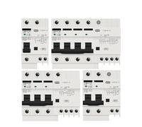 AC230V/AC400V RCBO RCD 30mA Residual Current Circuit Breaker with Overcurrent Protection 6/10/16/20/25/32/40/50/63A(1P N,6A)