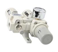 AC3010-03/03D Régulateur de filtre à compresseur d'air, séparateur d'humidité d'huile pneumatique avec corps en alliage d'aluminium pour outils et équipements industriels CNC