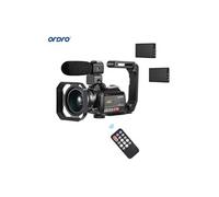 AC5 4K WiFi Caméscope numérique Enregistreur DV 24MP 3.1 pouces IPS Ecran tactile 12X Zoom optique Détection de visage Time-