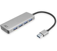 Ac6121 Hub Usb 3.0 4 Ports Usb 3.2 5 Gbps, Port D'Alimentation Usb-C En Option, Plug & Play, Pour Pc/Ordinateur Portable[Z1791]