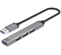 Ac6325 Hub Usb 3.0, Hub Usb 4 Ports, 1 X Usb 3.0 Et 3 X Usb 2.0, Multiprise Usb, Boîtier En Aluminium, Longueur Du Câble 18 Cm, Pour Pc, Ordinateur Portable, Console[Z2008]