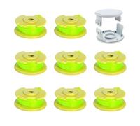 AC80RL3 Bobine de rechange pour débroussailleuse Ryobi One Plus 18 V, 24 V et 40 V - Recharges de fil pour débroussailleuse sans fil Weed Wacker - 8 bobines + 2 capuchons, 0,203 cm