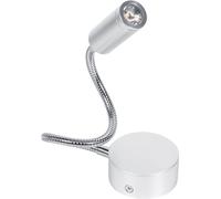AC85-265V 3W blanc froid Lampe de lit à LED pour lire et travailler avec col de cygne flexible (3W blanc froid)