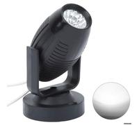 AC85-265V eclairage de scene LED Mini projecteur 7 couleurs en option Lumiere blanche, coque noire