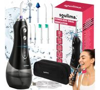 ACA. 2500mAh Douche à dents sans fil noir 300 ml + 8 buses