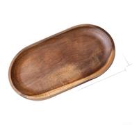 Acacia Wood Serving Tray 28cm Rectangular Fruit Platter(B)