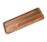 Acacia Wood Serving Tray 28cm Rectangular Fruit Platter(C)