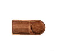 Acacia Wood Tray 28x16cm Irregular Shape Modern