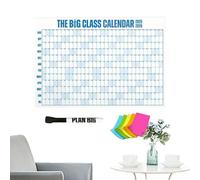 Academic Calendar, 72 Inches 2025-2026 Monthly Large School Planner for Students Teachers, Dry Erase Board with Easy Write Clean and Clear Layout, Wall Organizer for Exam