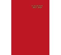Academic Diary Week To View A5: Red - With Notes Page To Do List - Horizontal Layout 2 Pages Per Week - Organiser 13 Month July to July - Planner ... - Small Size Non Spiral Bound - No Ringbound.
