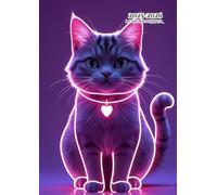 Academic Planner A4: " Cat " Weekly And Monthly Vertical Layout 10 Period With Subjects Note Pages, ... Soft Cover Non Spiral Large Print 8.29 x 11.69 ... - Elementary, Middle, High School & College.