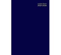 Academic Planner A5: Blue Navy - 5.8x8.3 In - Daily Weekly And Monthly - Horizontal Layout - Lined - Dated - 12 Months: August To July - High school - ... Students Boys & Girls - Teacher : Women & Men