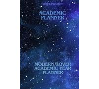 Academic Planner :July 2025-June 2026 • Modern Blue Star Hard Cover • 180-Page Weekly & Monthly Wire-Bound Academic Year Organizer