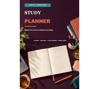 Academic Planner: Minimalist Daily & Weekly Student Agenda for Productivity, Time Management & Goal Setting | Undated Academic Calendar & Study Journal for College & High School