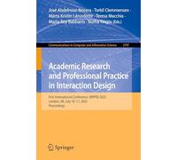 Recherche et pratique en design d'interaction – Actes ARPPID 2025, Londres – Springer Verlag