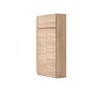 ACADEMICA Armoire d angle Décor chene sonoma Contemporain Chambre L 80 5 cm Marron