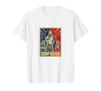 Académie Confucius Scholar de la Sagesse Ancienne T-Shirt Graphique avec Valeur
