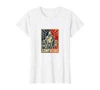 Académie Confucius Scholar de la Sagesse Ancienne T-Shirt Graphique avec Valeur