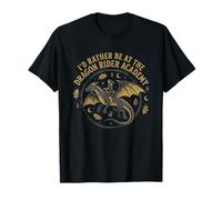 Académie des Dragons Dark Academia Fantasy T-Shirt
