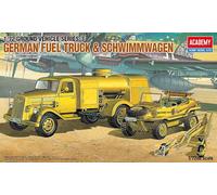 Academy Maquette Camion de carburant allemand de la Seconde Guerre mondiale et Schwimwagen 1:72