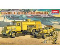 Academy 1:72 - Camion de Carburant Allemand de la Seconde Guerre Mondiale et Schwimwagen