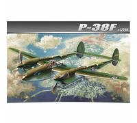 Academy #12208 1/48 P-38F Lightning Glacier Girl Plastic Model Kit - Legendary W
