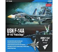 Academy #12563 1/72 USN F-14A Tomcat VF-143 "Pukin’ Dogs" Plastic Model Kit