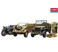 Academy 13416 Clair Véhicules De Alliés & Axe Pendant Wwll Kit Plastique 1/72