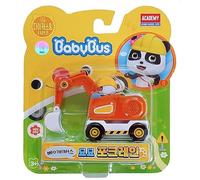 아카데미 Academy BabyBus Miumiu Excavatrice Jouet moulé sous pression Mini véhicule de construction avec bras mobile Orange 8,4 cm À partir de 3 ans