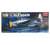 Academy – Kit de modèle d'avion Avenger TBF-1 – Échelle 1/72