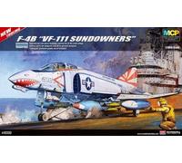 USN F-4b Vf-111 Horizons sans Frontières Fighter 1:48 Plastic Model Kit Academy