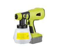 ACAGALA Pulvérisateur de peinture sans fil compatible avec DEWALT, RYOBI 20 V Max. Batterie Pulvérisateur de Peinture électrique portable avec réservoir de 1000 ml pour intérieur et extérieur