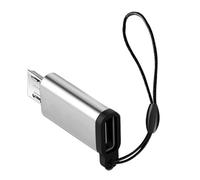 Acahhotxx Adaptateur de téléphone portable avec cordon USB C vers micro USB - Convertisseur USB - Prise en charge de la synchronisation des données et du chargement - Convertisseur de type C femelle