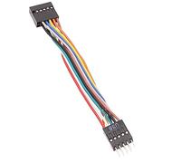 Acahhotxx Câble adaptateur USB 11 broches vers 9 broches pour carte mère d'ordinateur vers châssis ordinaire, cordon adaptateur de 10 cm, câble audio USB 11 broches vers un boîtier ordinaire