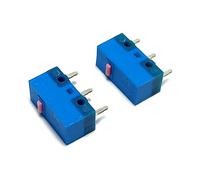 Acahhotxx Huano Lot de 2 micro-interrupteurs en alliage pour souris 0,74 N Rose Bleu 80 millions