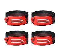 Acahhotxx Lot de 4 sangles élastiques de sécurité pour pantalon de cyclisme, jogging, camping