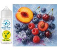 Acai Peach Berry Chill - açaï, pêche, framboise, cerise Ice arôme concentré - Vegan - Sasami - 10 ml