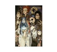 acalur Poster sur toile Tim Burton Edward Ciseaux - Décoration pour chambre à coucher, bureau, chambre - Cadeau - 40 x 60 cm