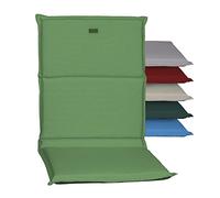 acamp Paddy Model A Coussin pour chaise de jardin à dossier bas, fabriqué en UE selon la norme Öko-Tex Standard, résistant à la lumière, sans décoloration, respirant, pour fauteuil à dossier bas, vert
