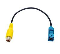 ACAMPTAR Fakra Inversant la Connexion VidéO de la CaméRa AV-in Adaptateur de Stationnement pour Cable RCA - Adaptateur de Cable VidéO Fakra vers RCA