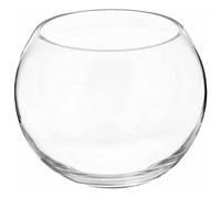 Acan Tradineur - Aquarium rond en verre - Petit ballon pour poissons et animaux de compagnie - Décoration d'intérieur - Transparent - 20 x 16 cm