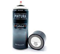 Acan Tradineur - Bombe de peinture en spray - Fabriqué en Espagne - Idéal pour toute surface, bois, métal, carton, pierre ou céramique - Capacité de 400 ml - Blanc satiné