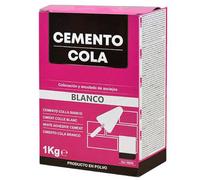 Acan Tradineur - Ciment colle en poudre, collage, pose et fixation de carreaux, surfaces horizontales et verticales, intérieur et extérieur, fabriqué en Espagne (Blanc - 1 kg)