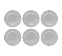 Acan Tradineur - Dessous de plat rond de Noël réutilisable en forme de gui - En plastique - Idéal pour les présentations de bonbons, décoration, nougat, gâteaux, etc. - Ø 33 cm - Argent