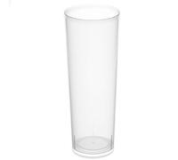 Acan Tradineur Lot de 10 boîtes de 6 gobelets réutilisables en plastique extra résistants, recyclables, hygiéniques, empilables, passent au lave-vaisselle, 14,7 x 6 cm, 300 ml, total 60 pièces
