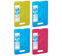 Acan Tradineur - Lot de 4 accumulateurs de froid n° 11-800 g - Fabriqué en plastique - Idéal pour maintenir la température dans votre réfrigérateur portable - 30 x 20 x 1,5 cm - Couleur aléatoire