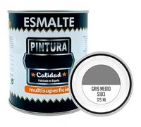 Acan Tradineur - Pot de peinture émaillée - Fabriqué en Espagne - Idéal pour n'importe quelle surface, bois, plastique, verre ou ciment - Capacité de 125 ml - Gris moyen (S103)