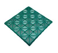 Acan Tradineur - Tuiles d'extérieur Tapis Antidérapant - Fabriqué en plastique - Idéal pour piscine, terrasses, jardin - Détachable - 30 x 30 cm - Vert