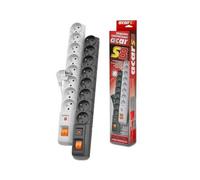 Acar Protecteur De Surtension 8 S8 Câble De 3m De Prises De Courant, Protection Contre Les Surtensions, Noir, Protection Contre Les Surtensions, Ups Et De Protection Contre Les Surtensions