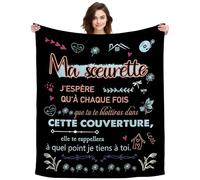 ACAROMAY Cadeau Ma Sœurette, Cadeau d'anniversaire pour Ma Petite Sœur Plaid Couverture Personnalisé Idee Cadeau pour Sœur Noël Cadeau Femme Original Couverture Décorative (Ma sœurette-a)